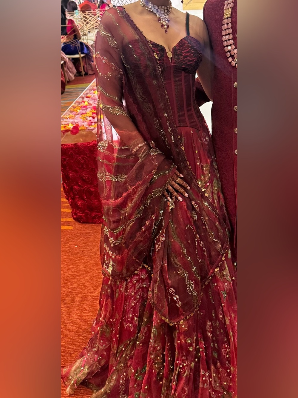 Designer Indian Lehenga Set - Mahima Mahajan